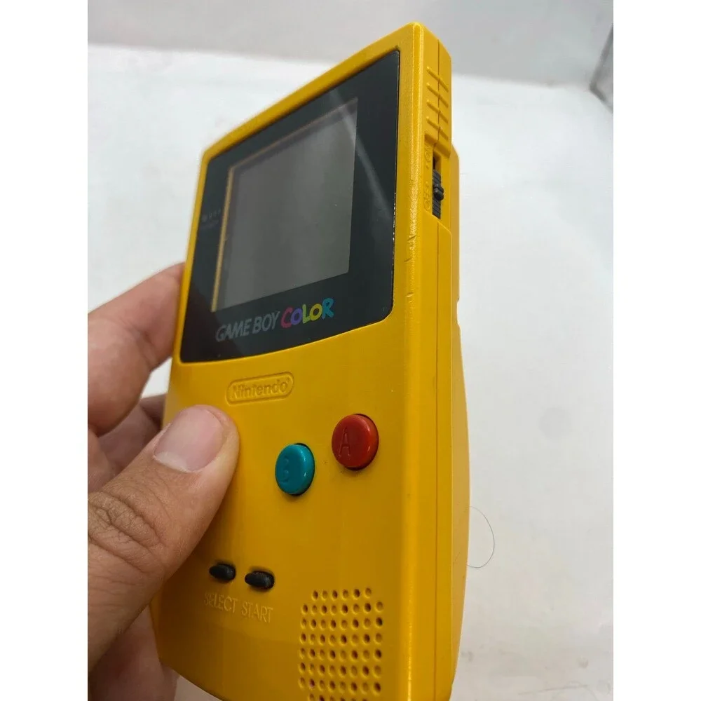 Nintendo GameBoy Color Dandelion Yellow GBC Handheld Console CGB-001 Tested